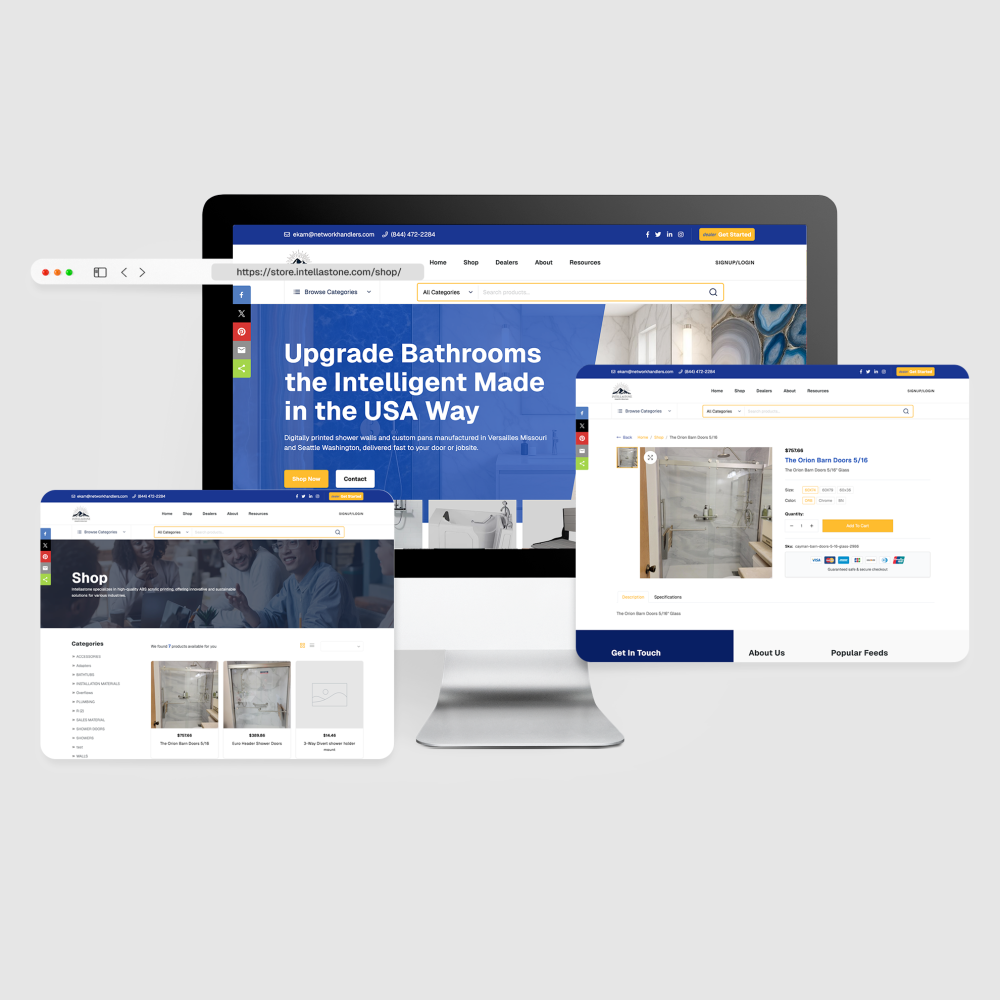 One-Page Website + CRM + Storefront