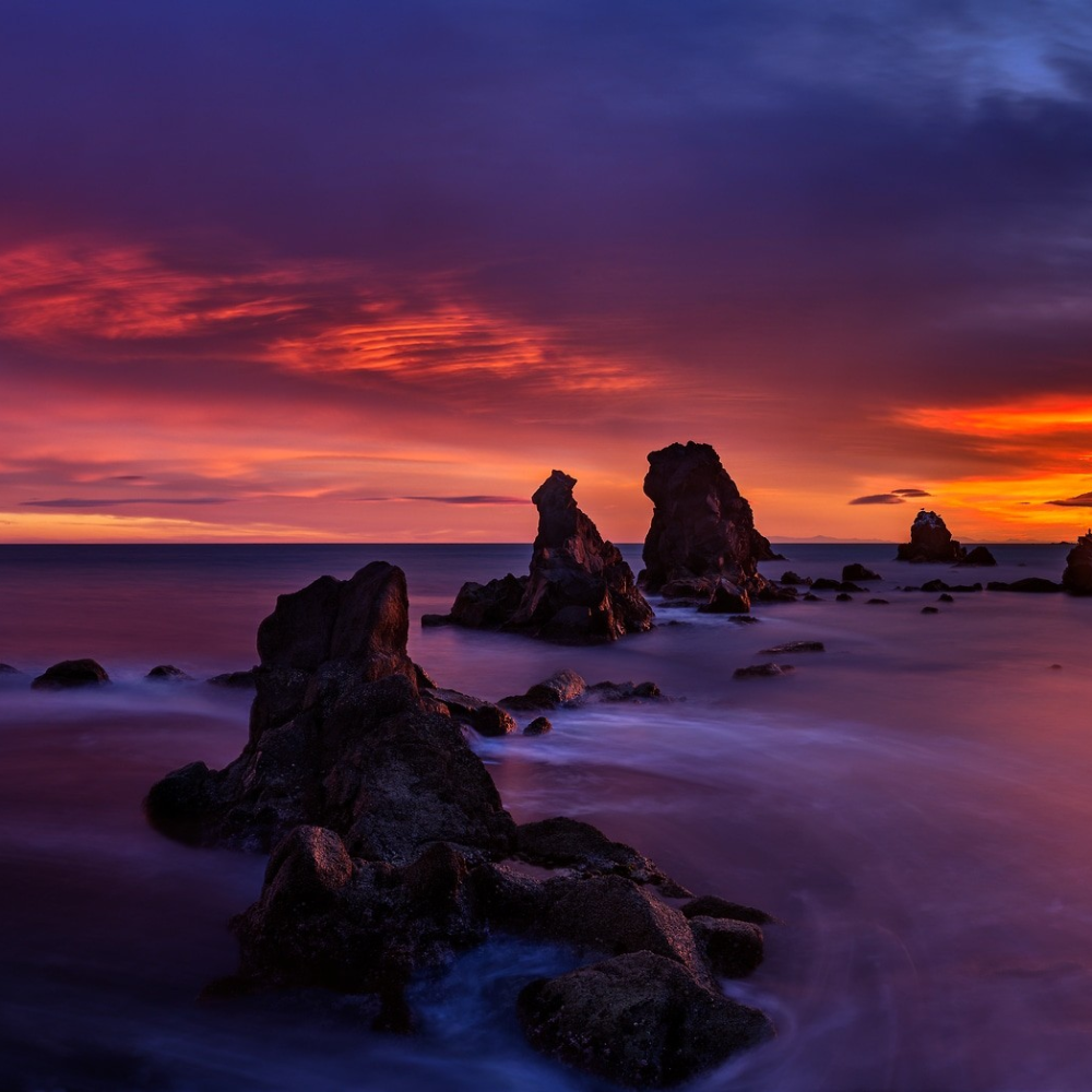 Le Cap d'Agde en Violet